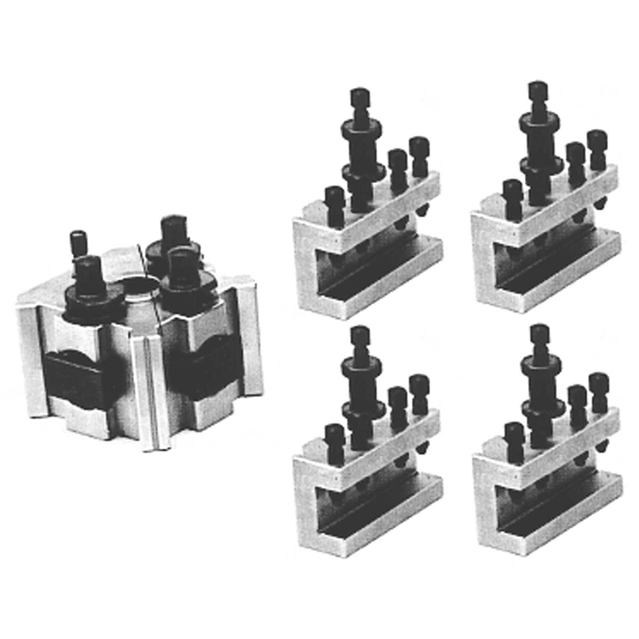 STM 385105 | 7"-10" Swing M Series Tool Post Set - 5 Piece