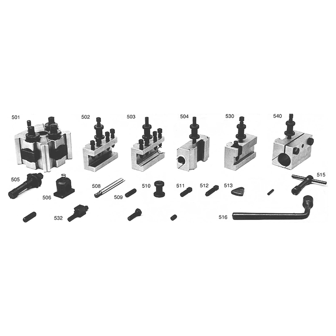 STM 386103 | 14"-18" Swing Quick Change Tool Post