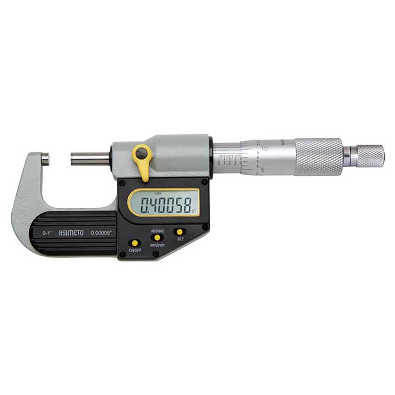 Asimeto 7105065 | 6.0000" Maximum Measurement Carbide Digital Micro Meter