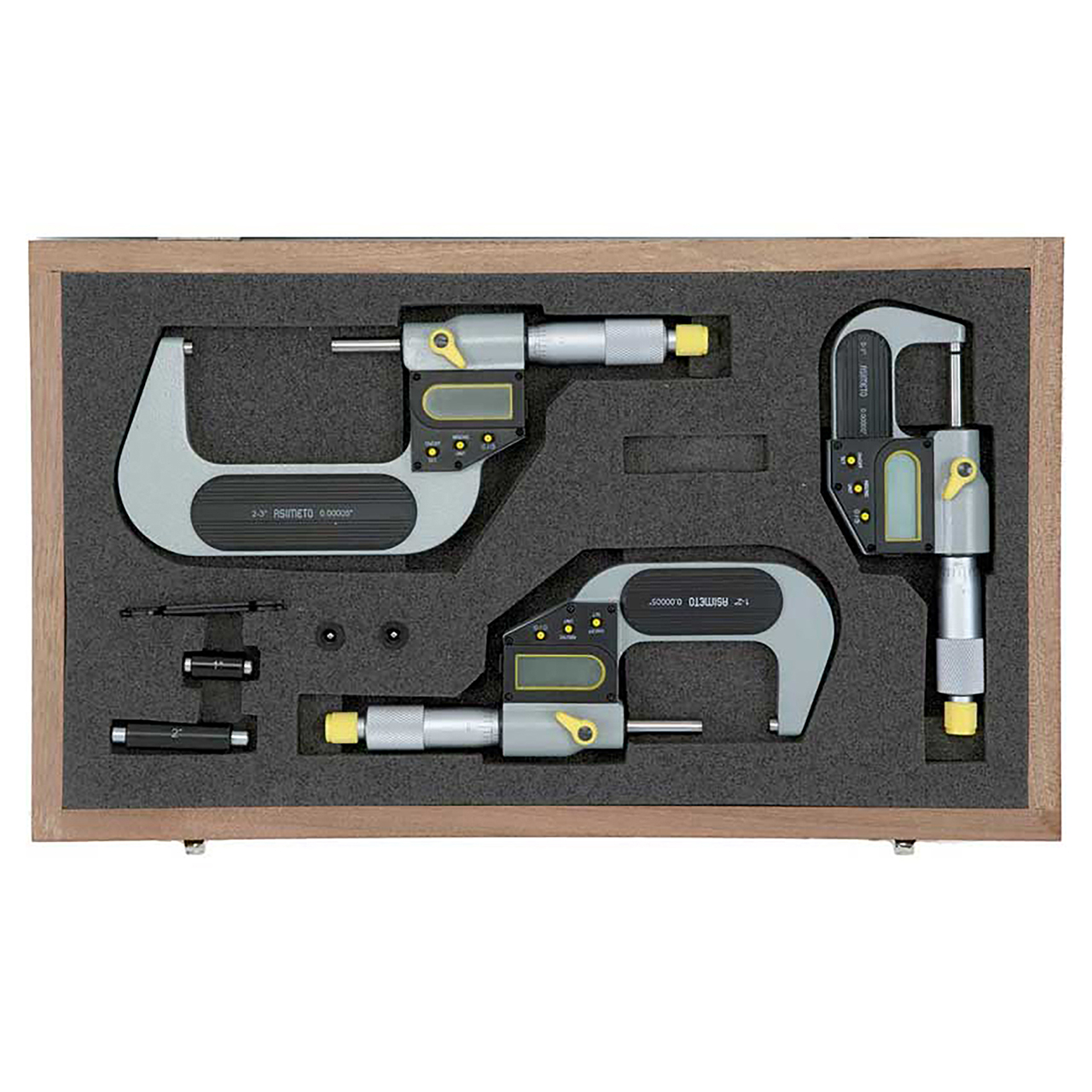 Asimeto 7105639 | 3" Maximum Measurement Digital Micrometer Set With SPC