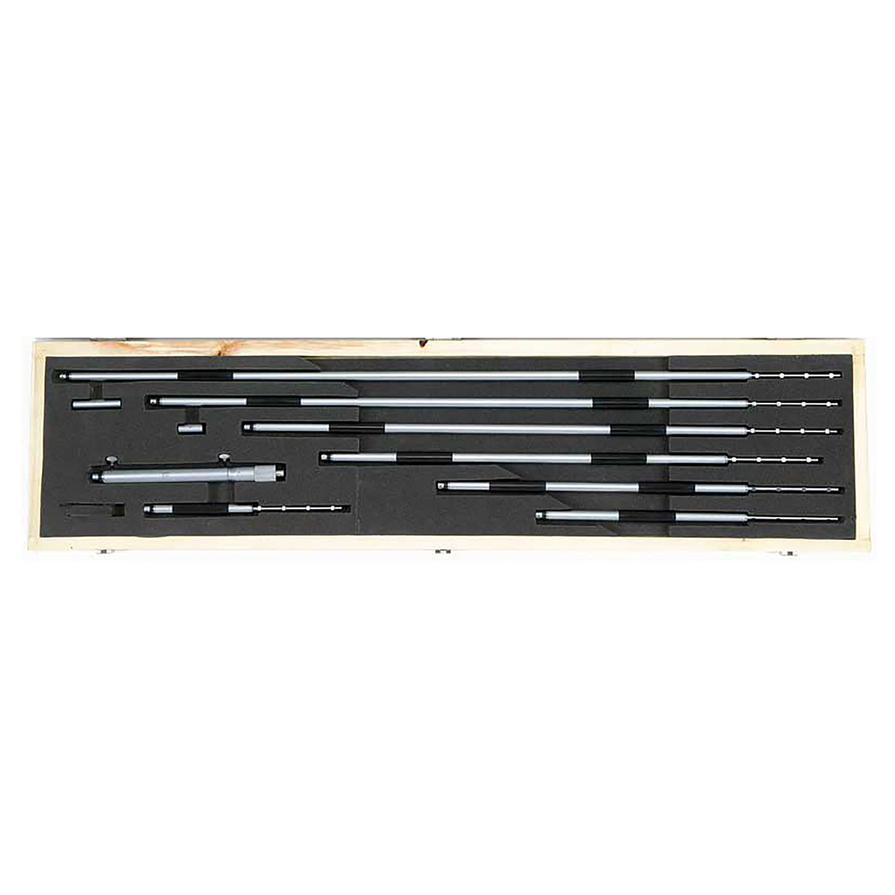 Asimeto 7242021 | 0.2480" Diameter x 2 Maximum Measurement Satin Chrome Coated Interchangeable Rod Type Inside Micrometer