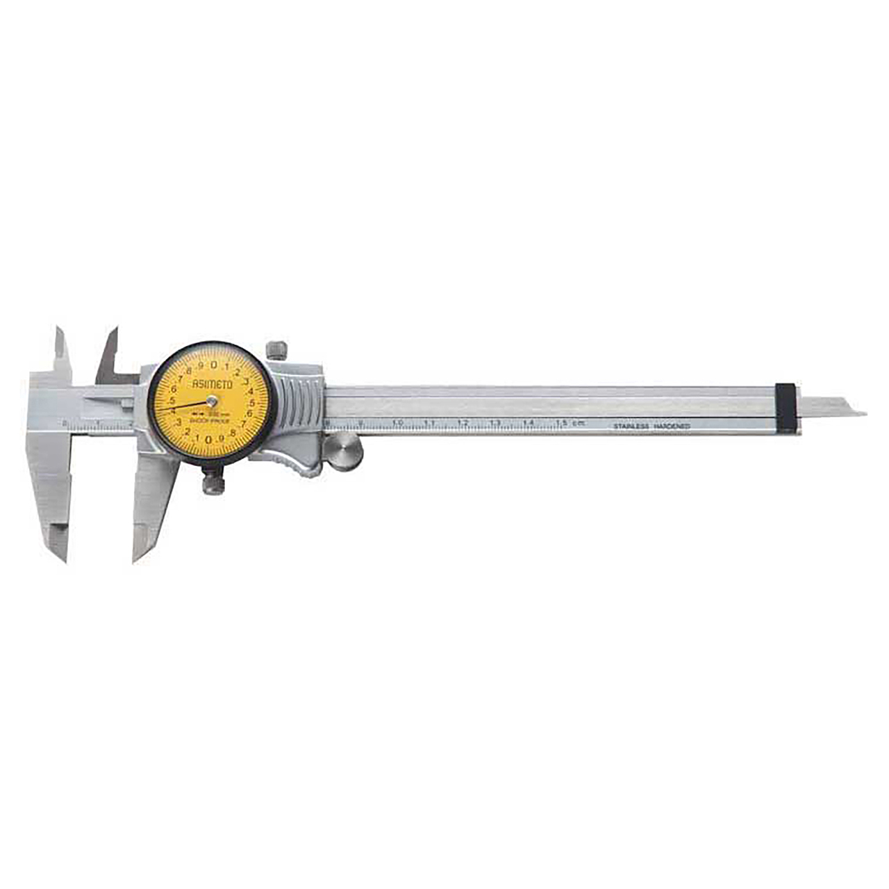 Asimeto 7304065 | 6" Maximum Measurement x 0.0010" Graduation x 1" Length Aluminum Diecast Dial Caliper