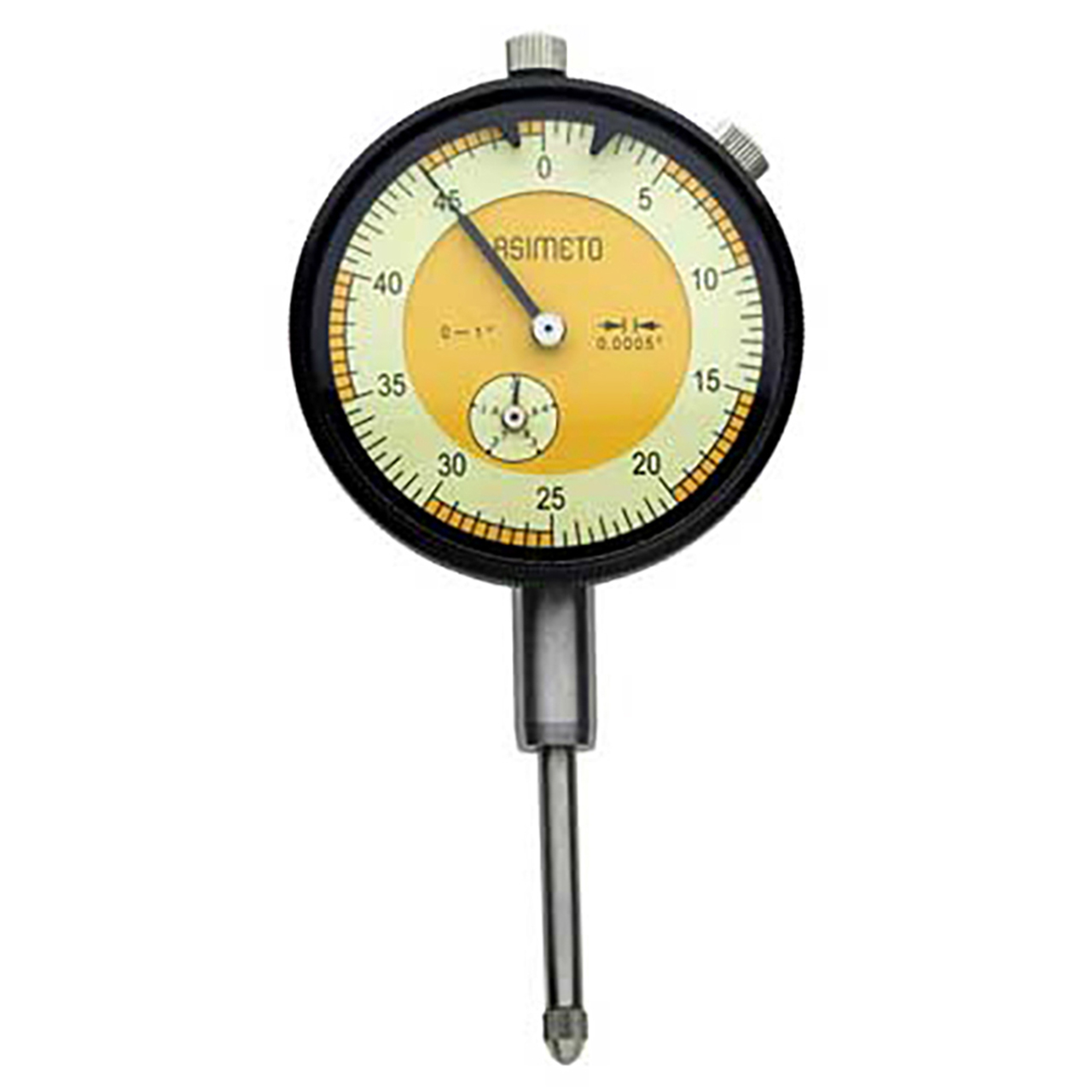 Asimeto 7402121 | 2-1/4" Diameter x 0.5 Maximum Measurement x 0.001 Graduation Dial Drop Indicator