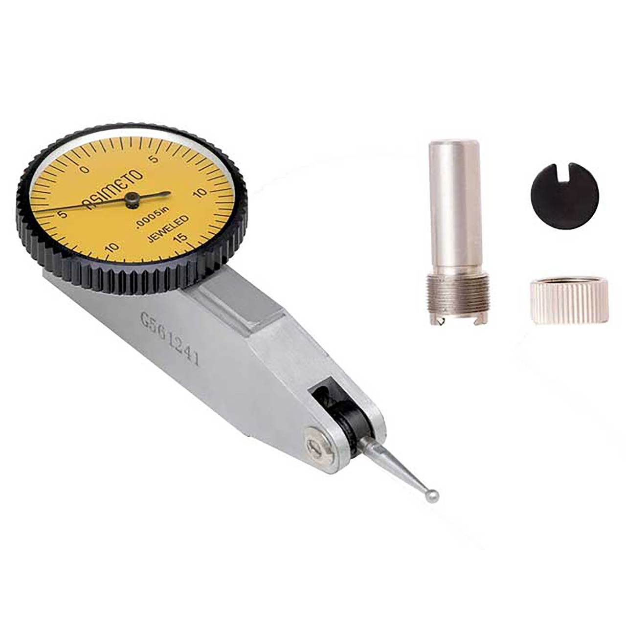 Asimeto 7501736 | 0.0300" Maximum Measurement x 0.0005" Graduation x 0-15-0 Reading Horizontal Dial Test Indicator