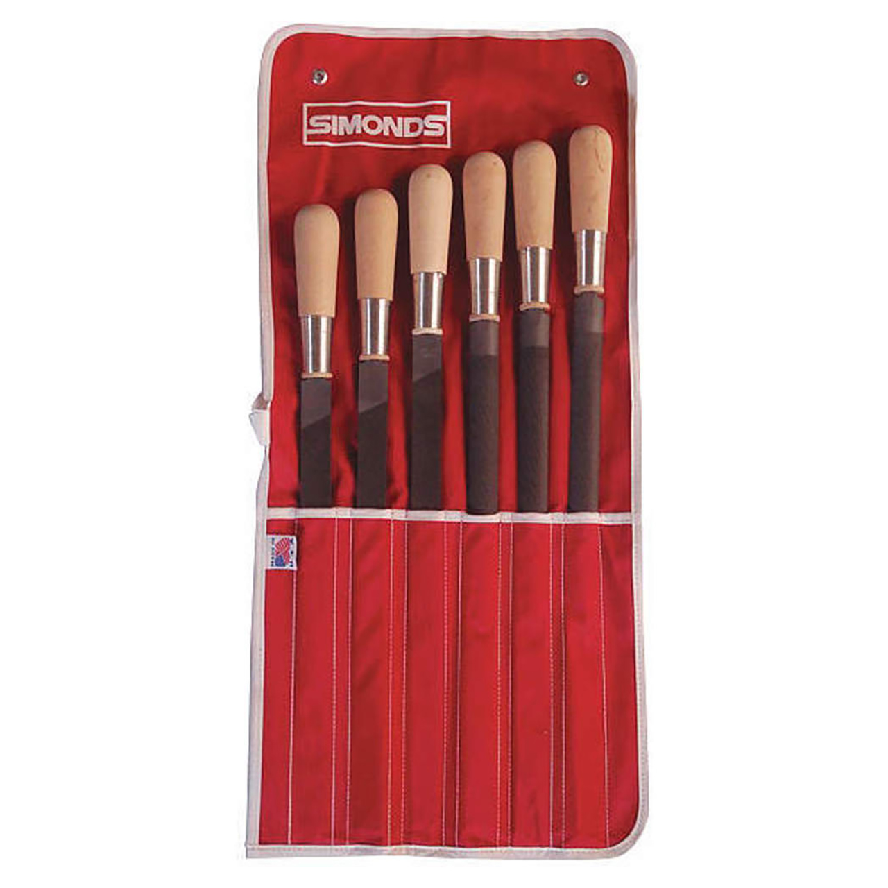 Simonds 72758830 | 10" Length American-Pattern File Set with Handle - 6 Piece