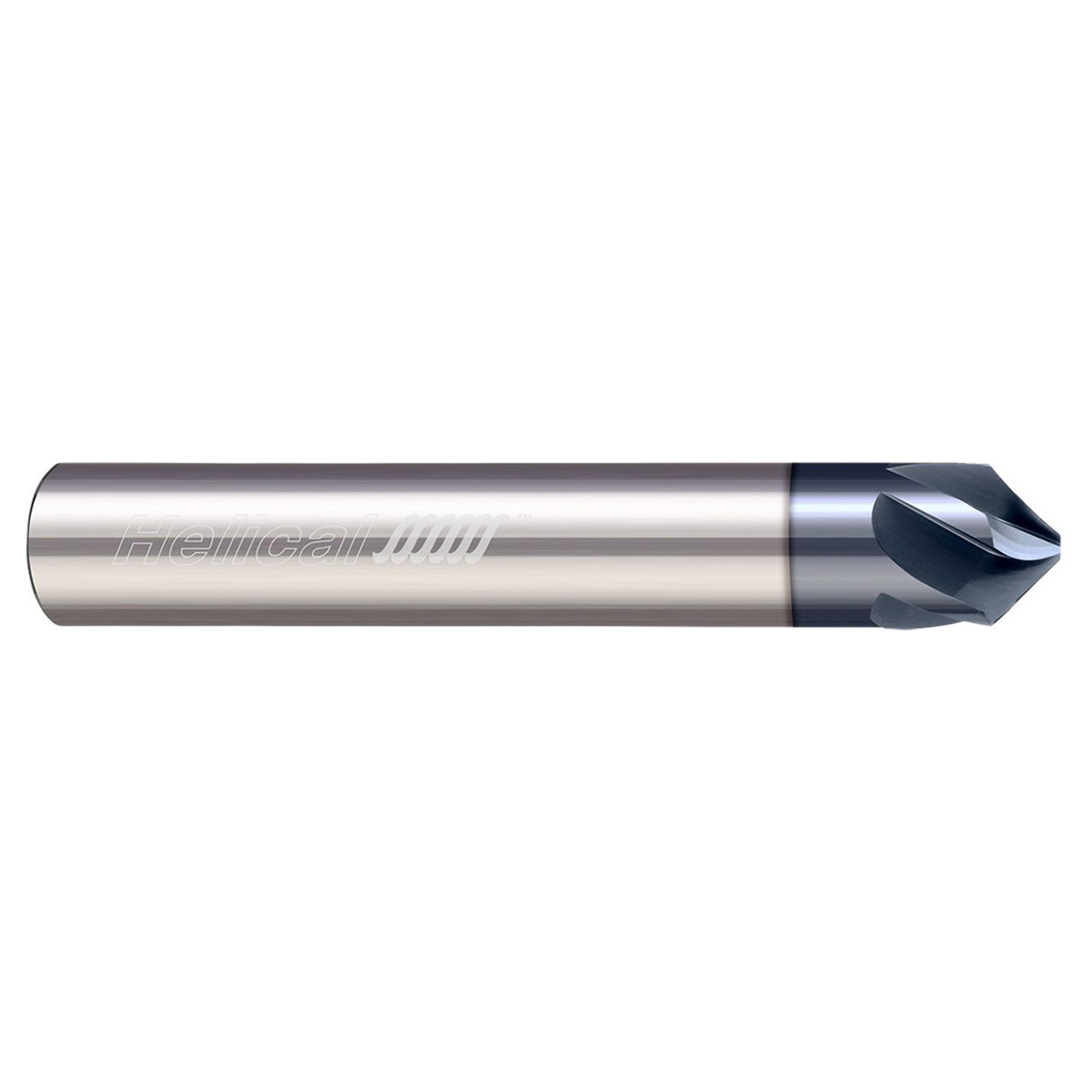 Helical Solutions 88426 | HPCM 0.750" Diameter x 0.750" Shank x 3.000" OAL x 0.374" LOC 5 Flute Zplus Coated Chamfer Mill