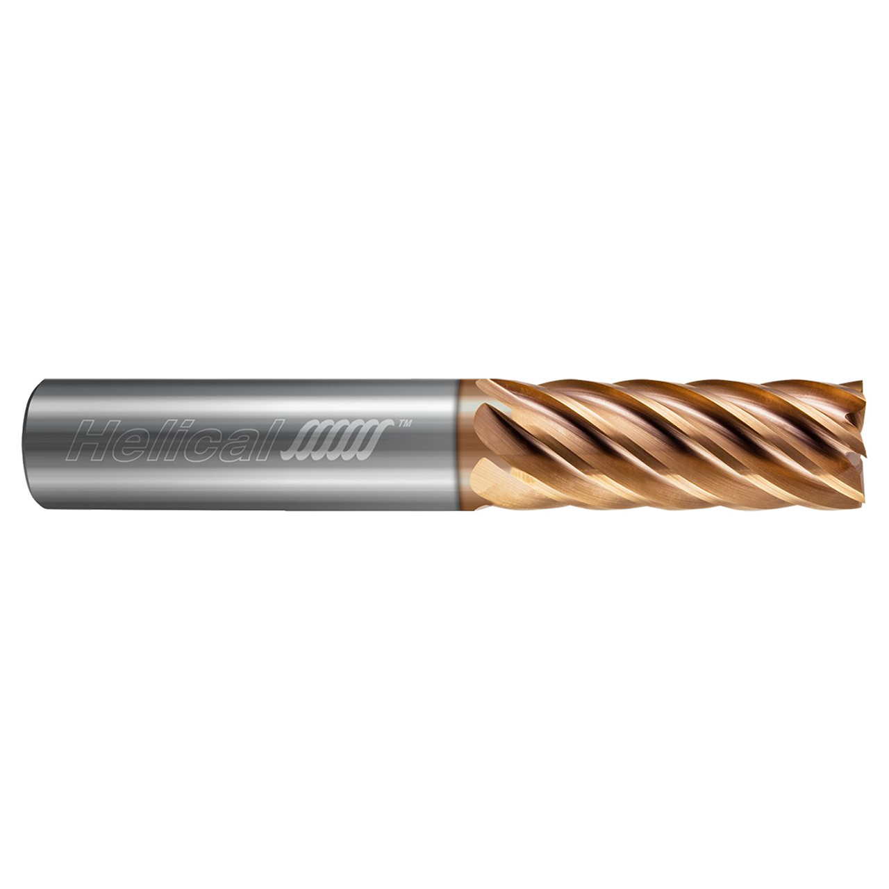 Helical Solutions 88672 | HEV-7 0.1875" Diameter x 0.1875" Shank x 2.0000" OAL x 0.4375" LOC 7 Flute Tplus Coated Square End Mill