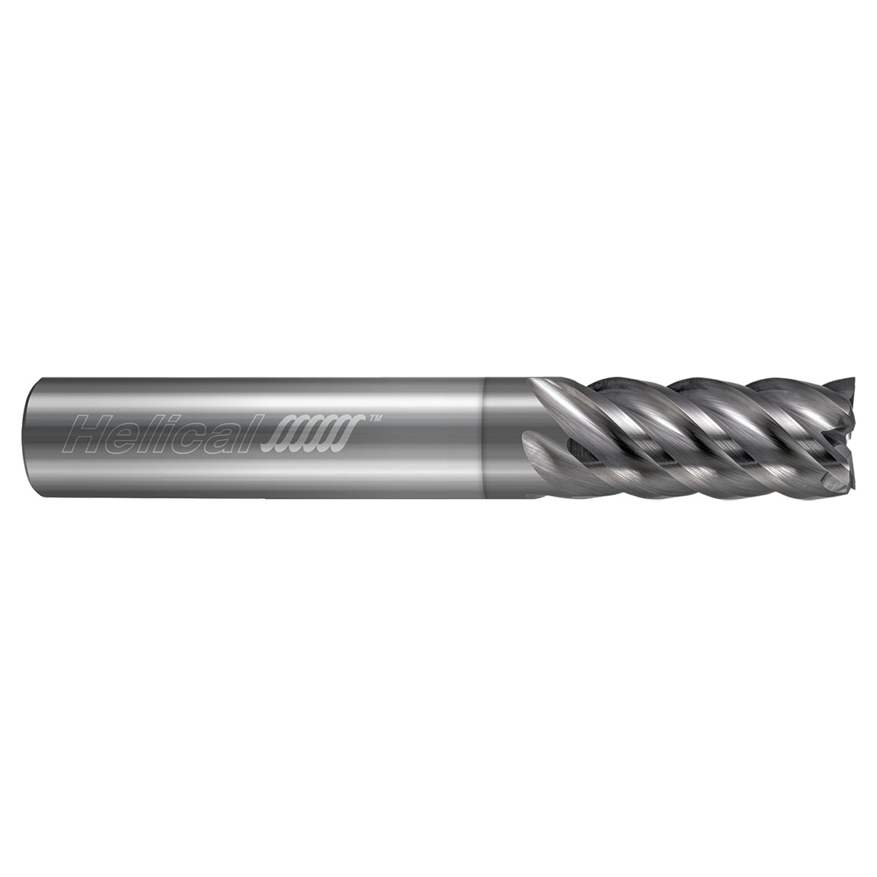 Helical Solutions 88984 | HVAL-5 0.2500" Diameter x 0.2500" Shank x 3.0000" OAL x 1.0000" LOC 5 Flute Nplus Coated Square End Mill