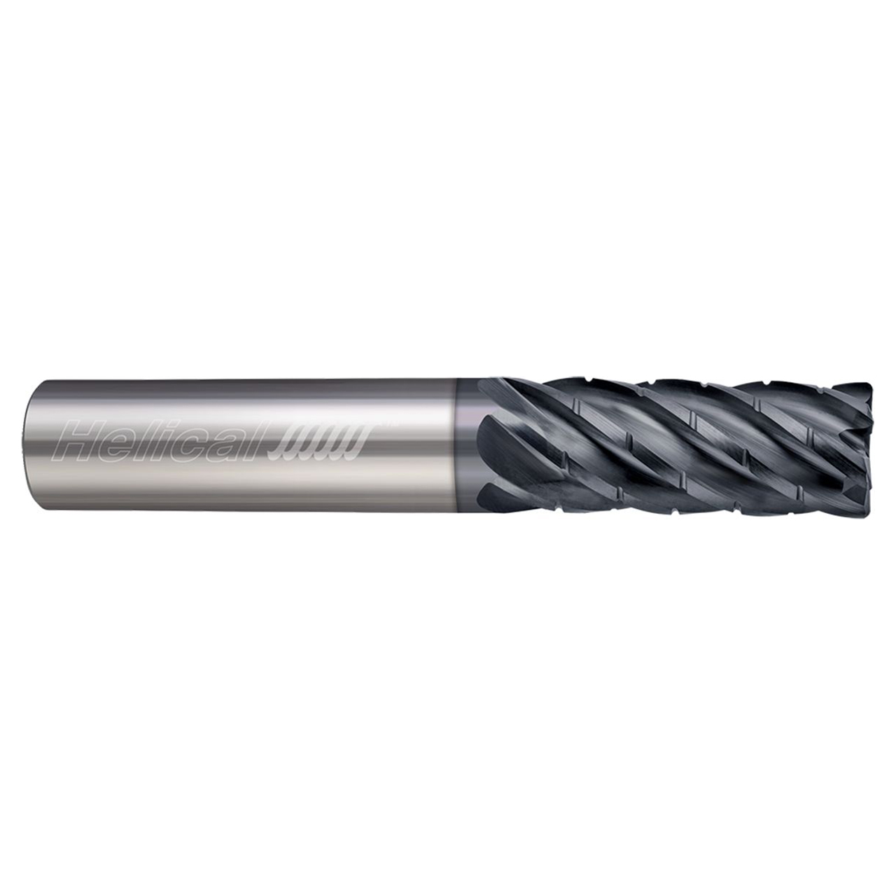 Helical Solutions 88521 | HEV-C-6 0.3750" Diameter x 0.3750" Shank x 3.5000" OAL x 0.0200" Radius 6 Flute Aplus Coated Corner Radius End Mill