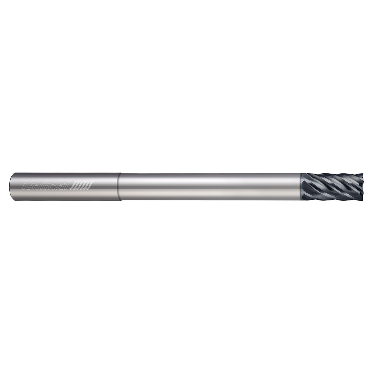 Helical Solutions 88598 | HEV-RN-6 0.6250" Diameter x 0.6250" Shank x 4.0000" OAL x 0.7500" LOC 6 Flute Aplus Coated Square End Mill