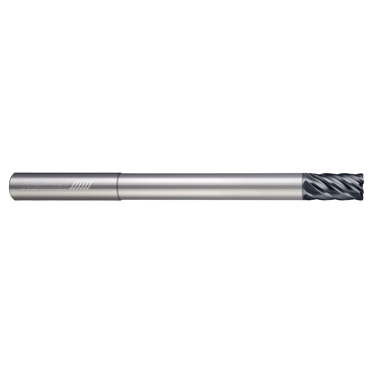 Helical Solutions 88620 | HEV-RN-6 0.3750" Diameter x 0.3750" Shank x 4.0000" OAL x 0.0200" Radius 6 Flute Aplus Coated Corner Radius End Mill