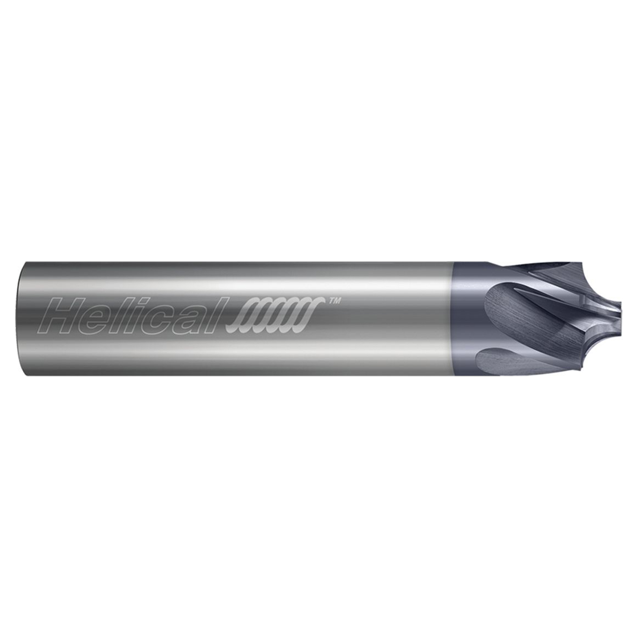 Helical Solutions 88489 | HPCR 0.4375" Diameter x 0.4375" Shank x 2.7500" OAL x 0.1250" Radius 5 Flute Zplus Coated Corner Rounding End Mill