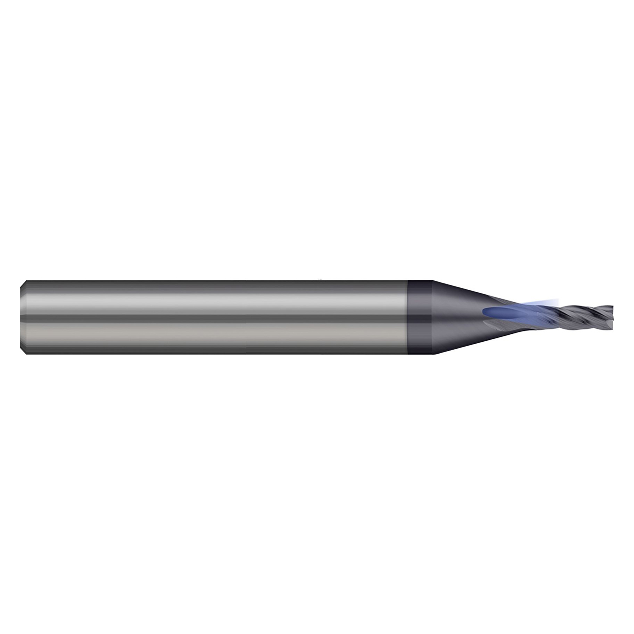 Harvey Tool 741608 | 1/8" Diameter x 3/8" Shank x 3/8" LOC x 2" OAL 2 Flute Uncoated Square End Mill