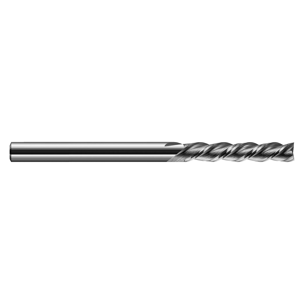Harvey Tool 722593 | 3/32" Diameter x 1/8" Shank x 3/4" LOC x 2" OAL 3 Flute Uncoated Square End Mill