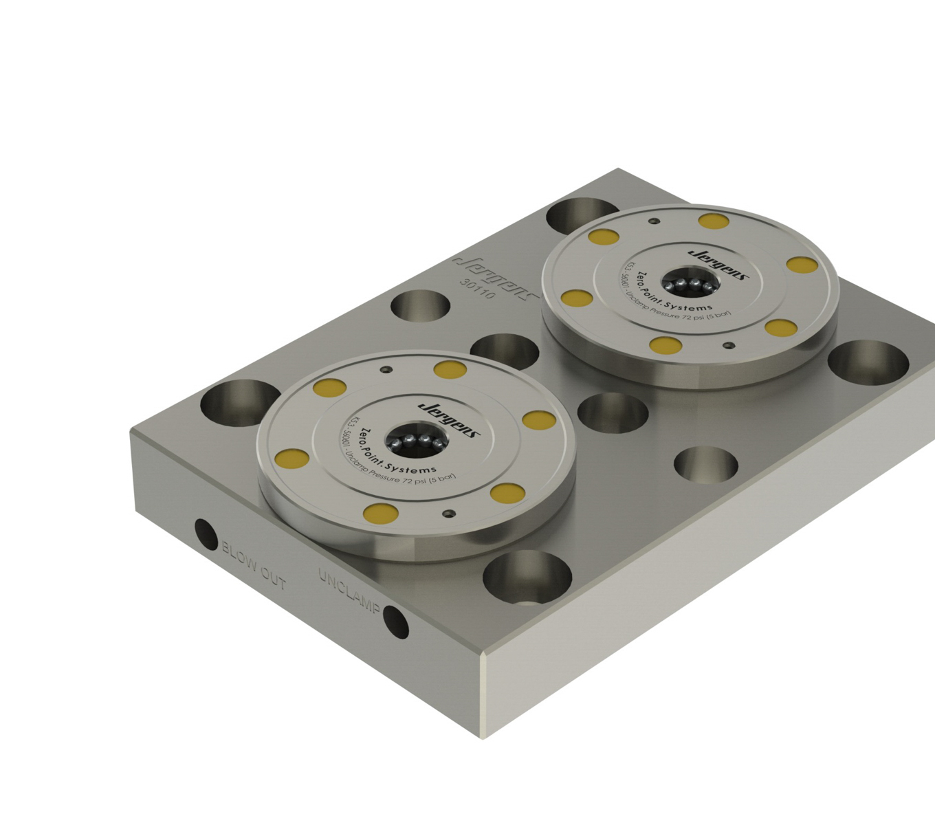 Jergens 30110 | K5 Stud Size Fixture Plate