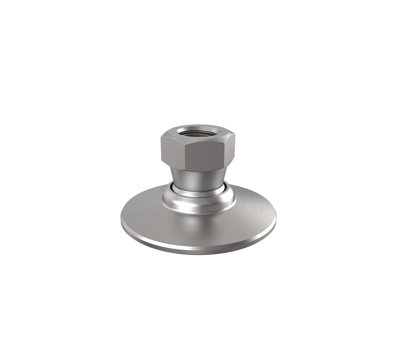 Jergens 32504 | 3/4"-10 Thread Size Tapped Leveling Pad