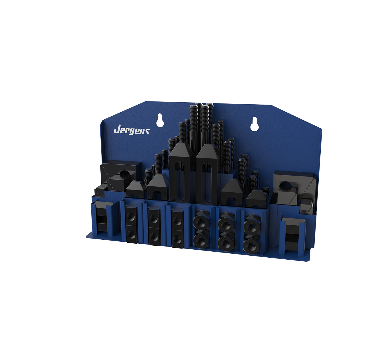 Jergens 45208 | 5/8-11" Stud Thread x 11/16" Width Steel 60 Piece Set-Up Kit