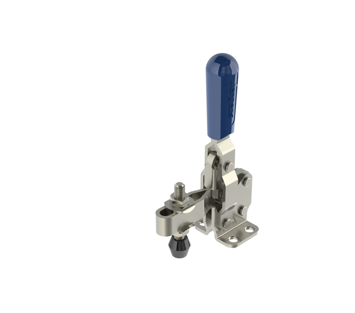Jergens 70007-SS | 62 Degree Handle Moves 382 lbs Holding Capacity Vertical Toggle Clamp