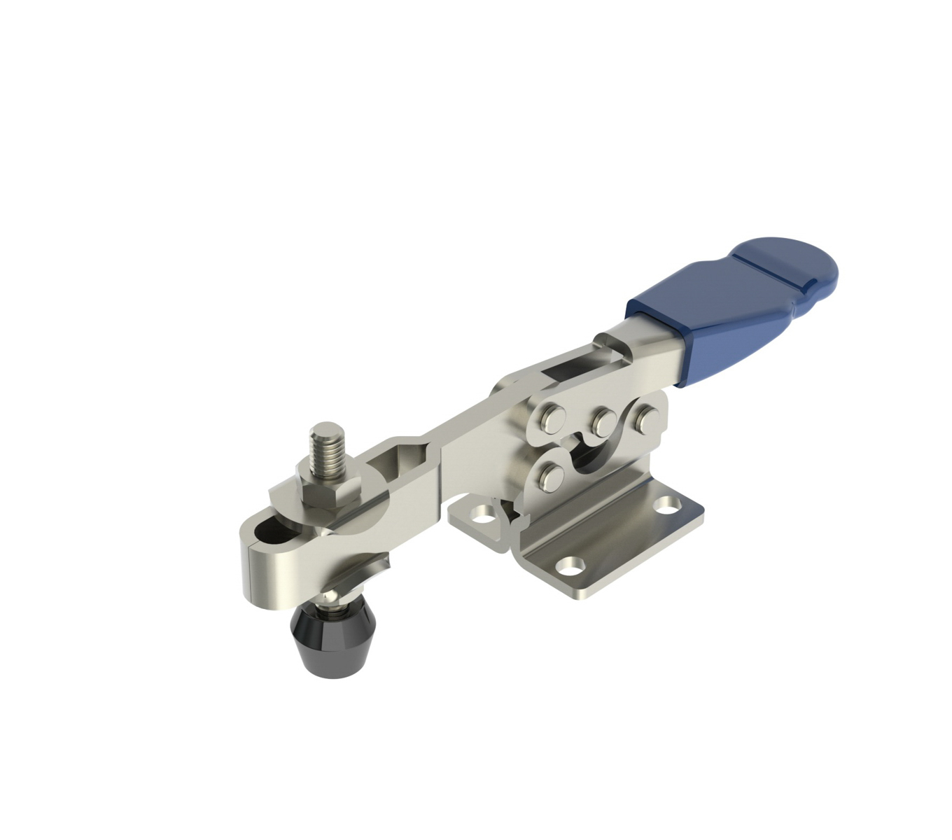 Jergens 70020 | 70 Degree Handle Moves 225 lbs Holding Capacity T-Handle Horizontal U-Bar Toggle Clamp
