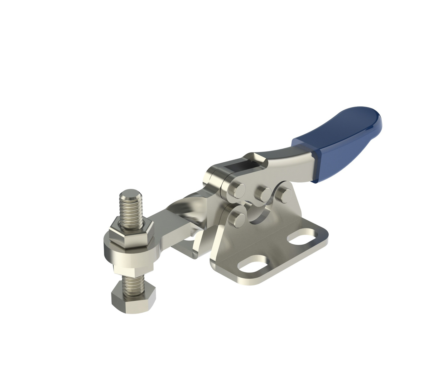 Jergens 70019-SS | 60 Degree Handle Moves 67 lbs Holding Capacity T-Handle Horizontal Toggle Clamp