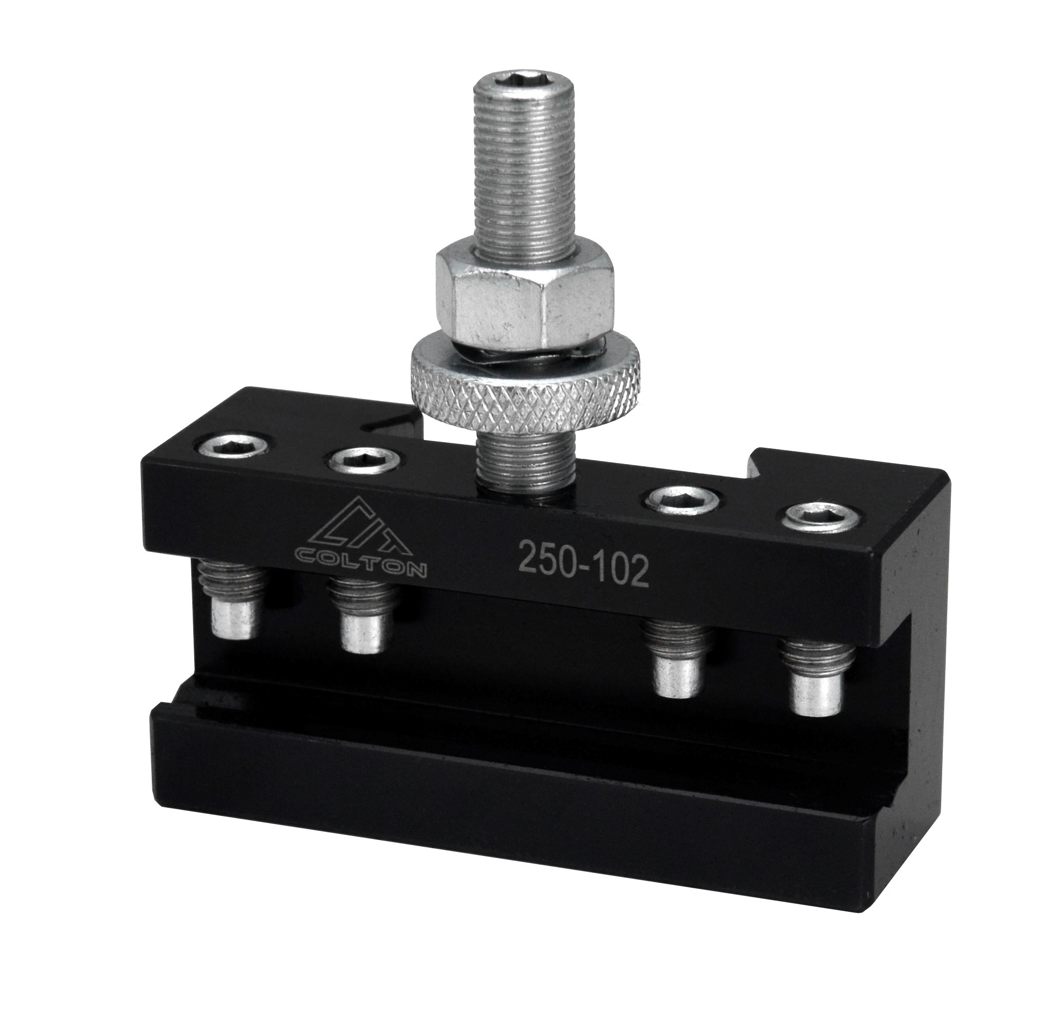 Colton Industrial Tools 97109 | AXA #2 Turning & Facing Quick Change Tool Holder 1/2" Capacity 250-102 With Upgraded ZiN Coated Hardware