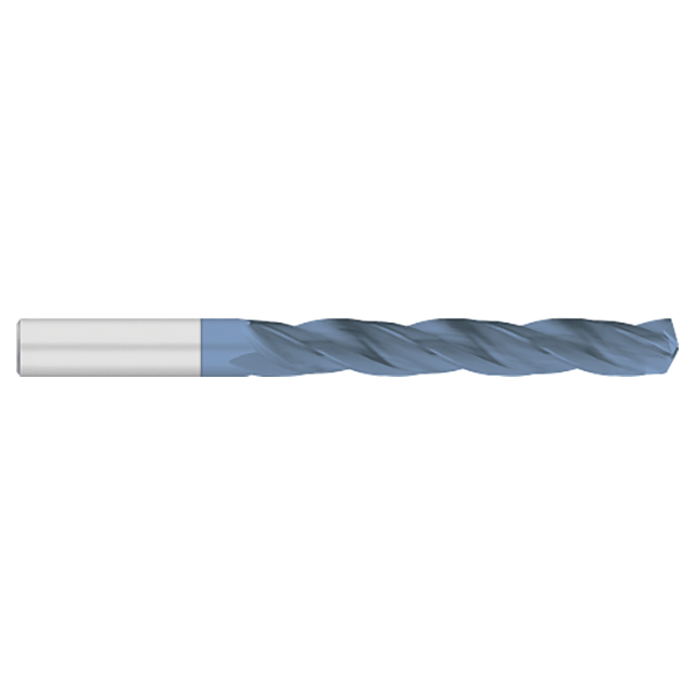 Titan USA TC20381 | 0.2188" Diameter x 0.2188" Shank x 3.0000" OAL 3 Flute ALTIN Coated Carbide Screw Machine Length Drill Bit