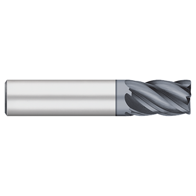 Titan USA TC21318 | 0.1250" Diameter x 0.1250" Shank x 1.5000" OAL x 0.0050" Corner Radius 5 Flute ALCRO-MAX Coated carbide Corner Radius End Mill