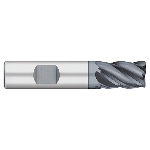 Titan USA TC21342 | 0.5000" Diameter x 0.5000" Shank x 2.5000" OAL x 0.0100" Corner Radius 5 Flute ALCRO-MAX Coated carbide Corner Radius End Mill