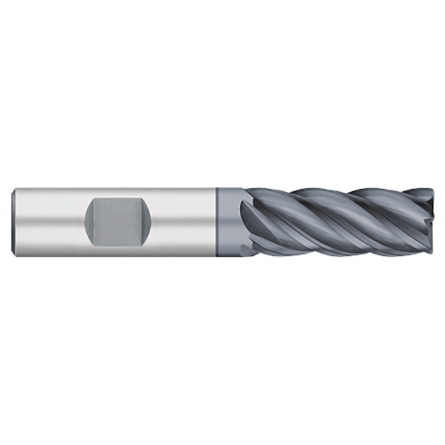 Titan USA TC21346 | 0.5000" Diameter x 0.5000" Shank x 3.0000" OAL x 0.0100" Corner Radius 5 Flute ALCRO-MAX Coated carbide Corner Radius End Mill