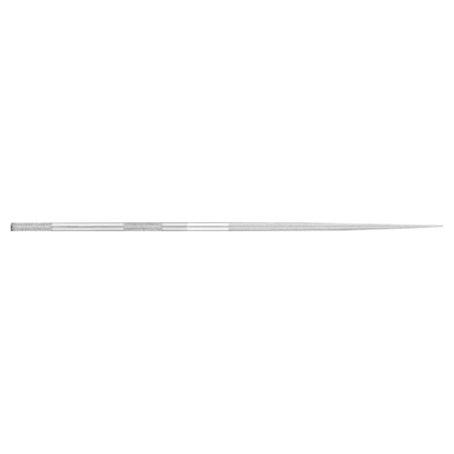 Pferd 12512061 | 12002 7/64" Shank x 5-1/2" Length x 7/64" Width Round Steel Needle Swiss-Pattern File