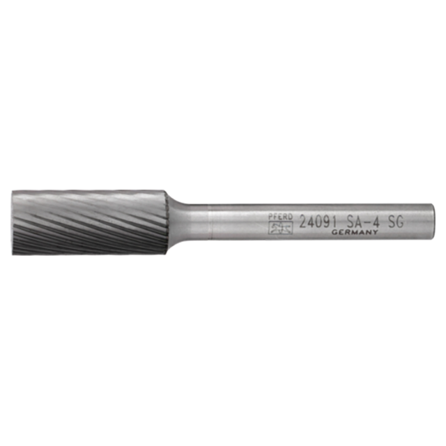 Pferd 21724091 | 24091 7/16" Diameter x 1/4" Shank x 2-3/4" OAL x 1" LOC Annealed cast iron Burr