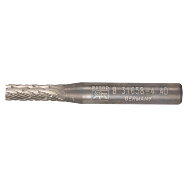 Pferd 24202 | 24202 3/16" Diameter x 1/4" Shank x 1-15/16" OAL x 5/8" LOC Annealed cast iron Burr