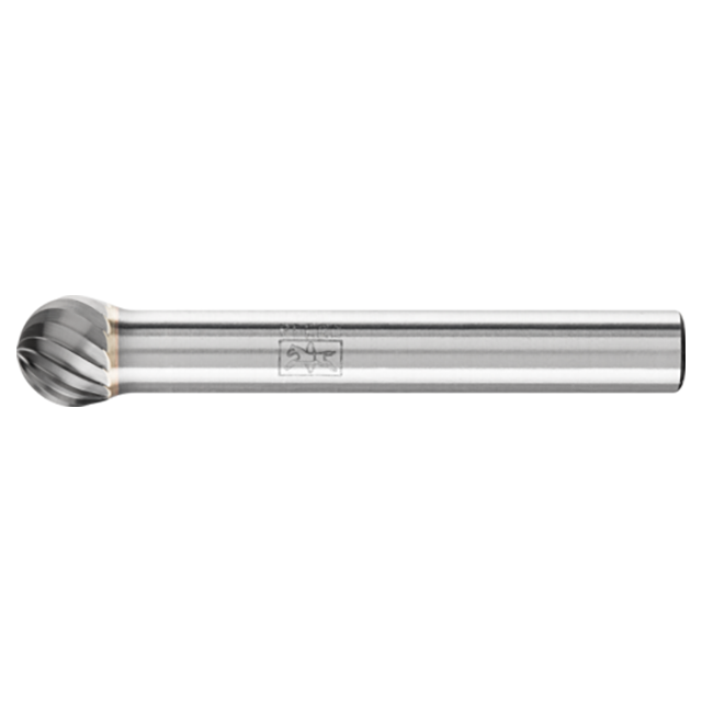 Pferd 21724551 | 24551 5/16" Diameter x 1/4" Shank x 2-1/16" OAL x 1" LOC Annealed cast iron Ball Shape Single Cut Burr