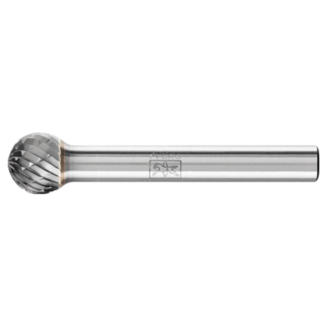 Pferd 21724562 | 24562 3/8" Diameter x 1/4" Shank x 2-1/16" OAL x 5/16" LOC Annealed cast iron Ball Shape Double Cut Burr
