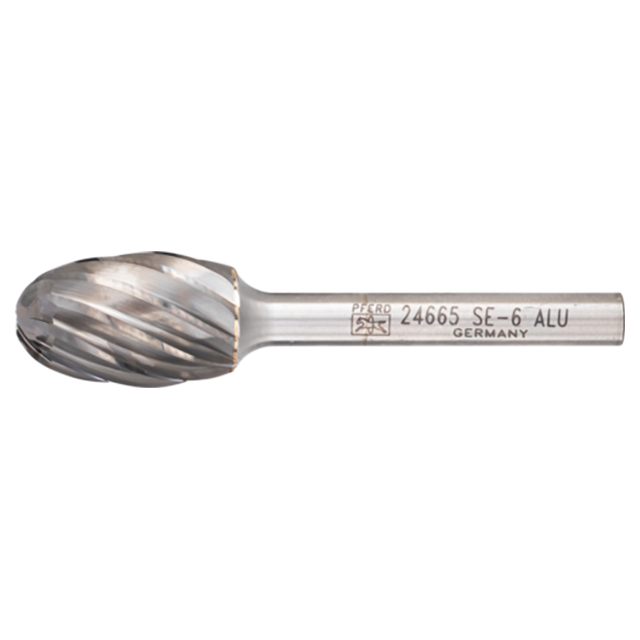 Pferd 21724665 | 24665 5/8" Diameter x 1/4" Shank x 2-3/4" OAL x 1" LOC Aluminum Burr