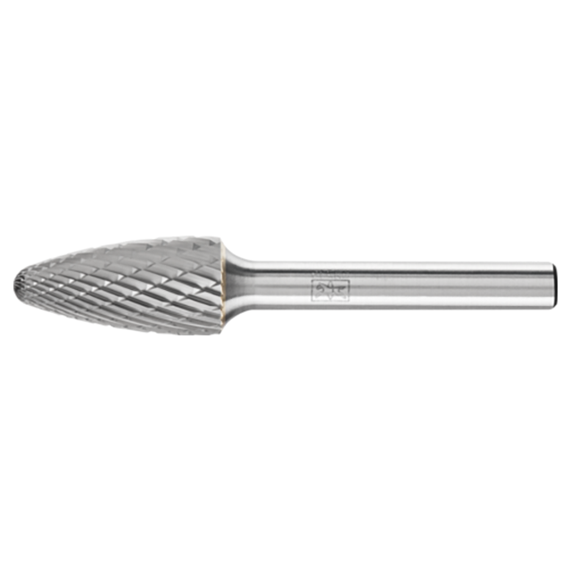 Pferd 21724722 | 24722 1/2" Diameter x 1/4" Shank x 2-3/4" OAL x 1" LOC Annealed cast iron Burr