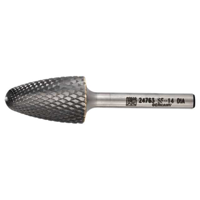 Pferd 21724763 | 24763 3/4" Diameter x 1/4" Shank x 3" OAL x 1.2500" LOC Bronze Burr