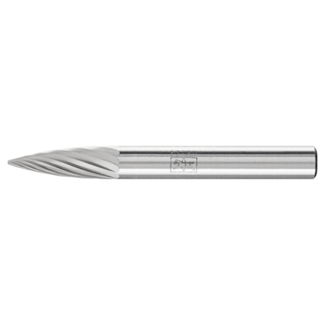 Pferd 21724781 | 24781 1/4" Diameter x 1/4" Shank x 1-15/16" OAL x 5/8" LOC Annealed cast iron Burr