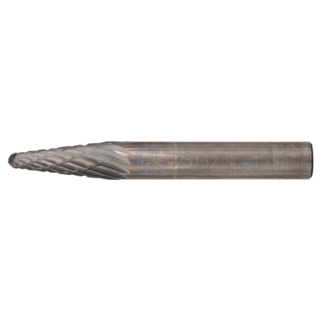 Pferd 21725132 | 25132 1/4" Diameter x 1/4" Shank x 1-15/16" OAL x 5/8" LOC Annealed cast iron Burr