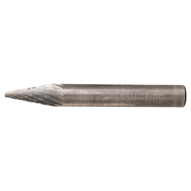 Pferd 21725202 | 25202 1/4" Diameter x 1/4" Shank x 1-15/16" OAL x 1/2" LOC Annealed cast iron Burr