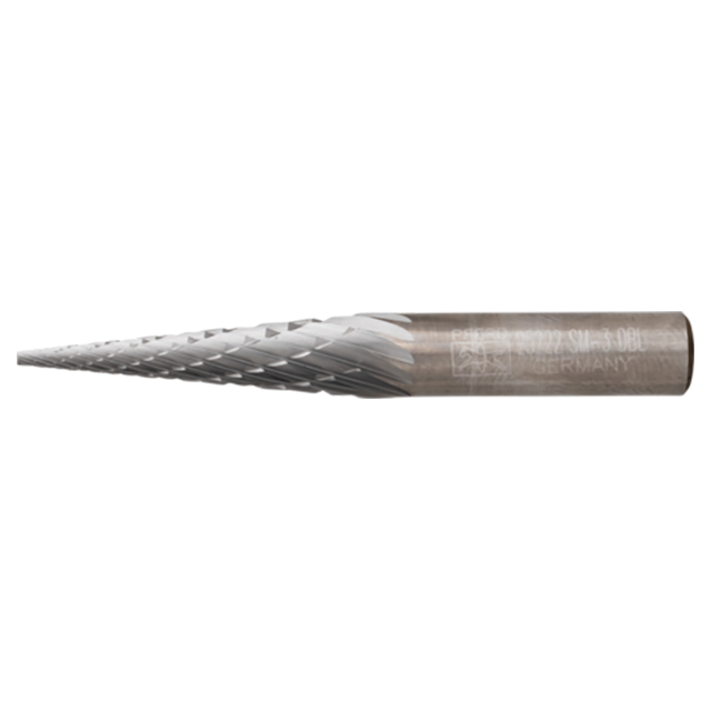 Pferd 21725222 | 25222 1/4" Diameter x 1/4" Shank x 1-15/16" OAL x 1" LOC Annealed cast iron Burr