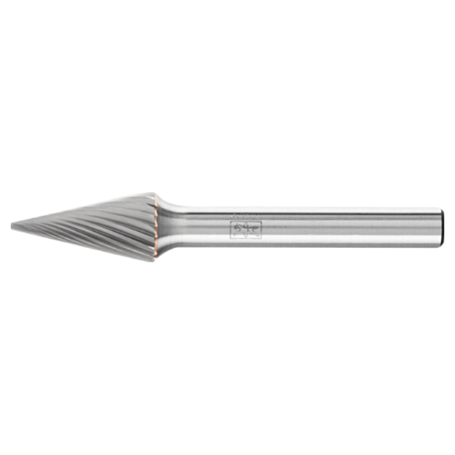 Pferd 21725231 | 25231 3/8" Diameter x 1/4" Shank x 2-1/2" OAL x 3/4" LOC Annealed cast iron Burr