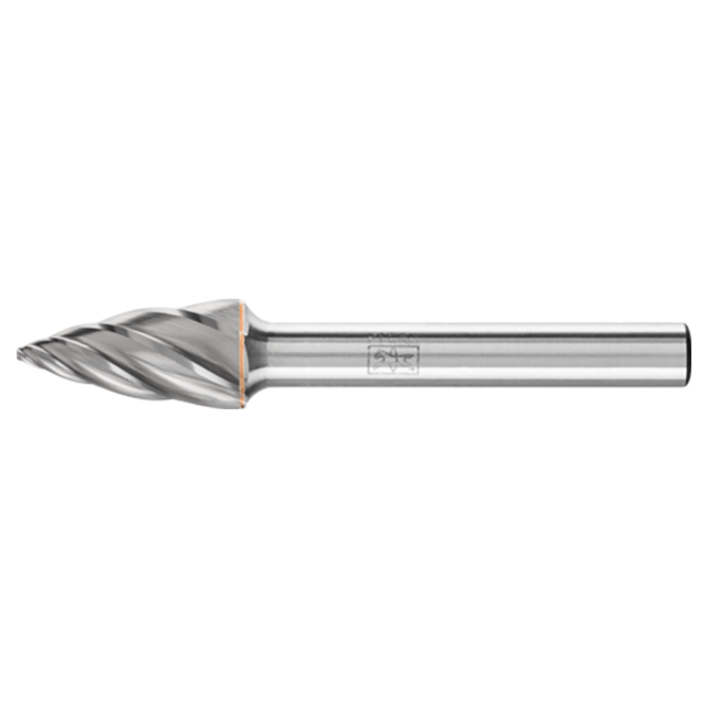 Pferd 21725654 | 25654 3/8" Diameter x 1/4" Shank x 2-1/2" OAL x 3/4" LOC Aluminum Burr