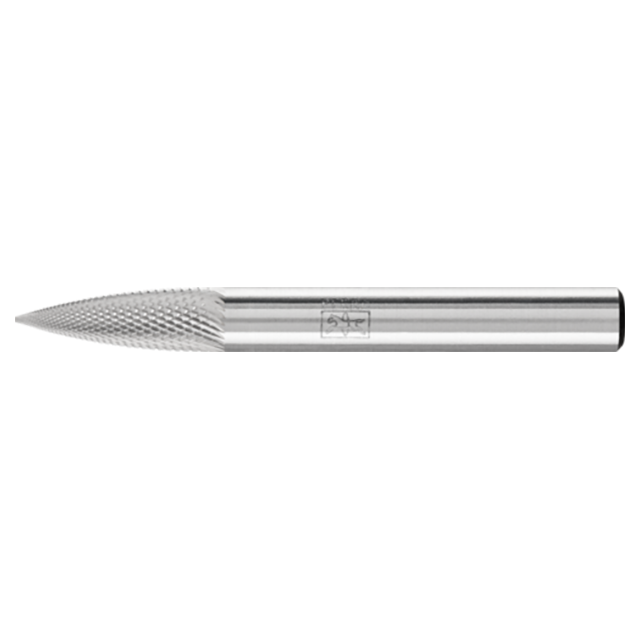 Pferd 21727547 | 27547 1/4" Diameter x 1/4" Shank x 1-15/16" OAL x 5/8" LOC Annealed cast iron Burr