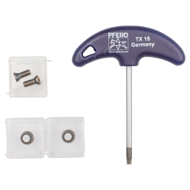 Pferd 22000024 | 20112 4-1/2"/5" Torx Key 2 Screw 2 Insert Service set