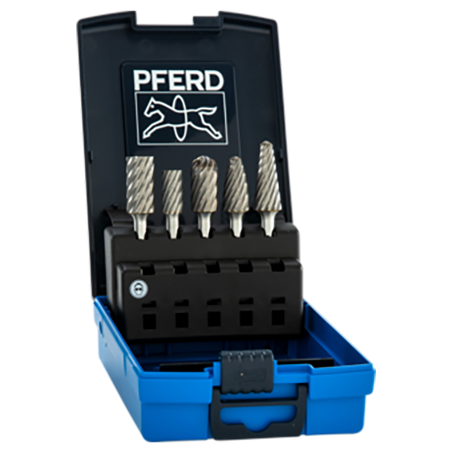 Pferd 26000014 | 26554 1/4" Shank 5 Piece Burr Set