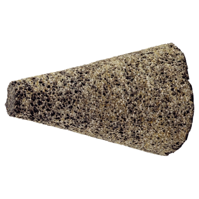 Pferd 39008696 | 61859 5/8"-11 Thread x 3" Width 16 Grit Cast iron Abrasive Cone