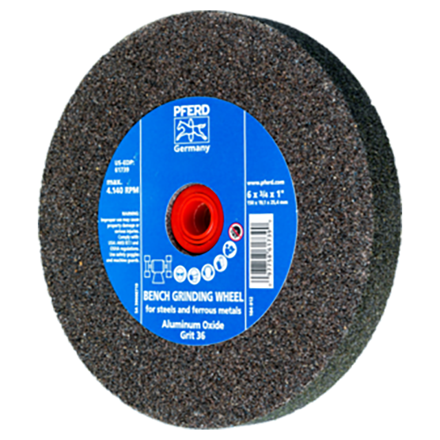 Pferd 39008719 | 61739 6" Diameter x 3/4" Width 36 Grit Cast iron Grinding Wheel