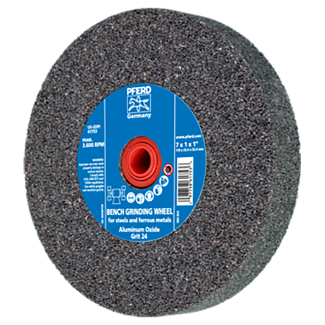 Pferd 39008723 | 61743 6" Diameter x 1" Width 24 Grit Cast iron Grinding Wheel