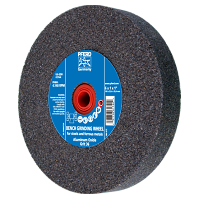 Pferd 39008724 | 61744 6" Diameter x 1" Width 36 Grit Cast iron Grinding Wheel